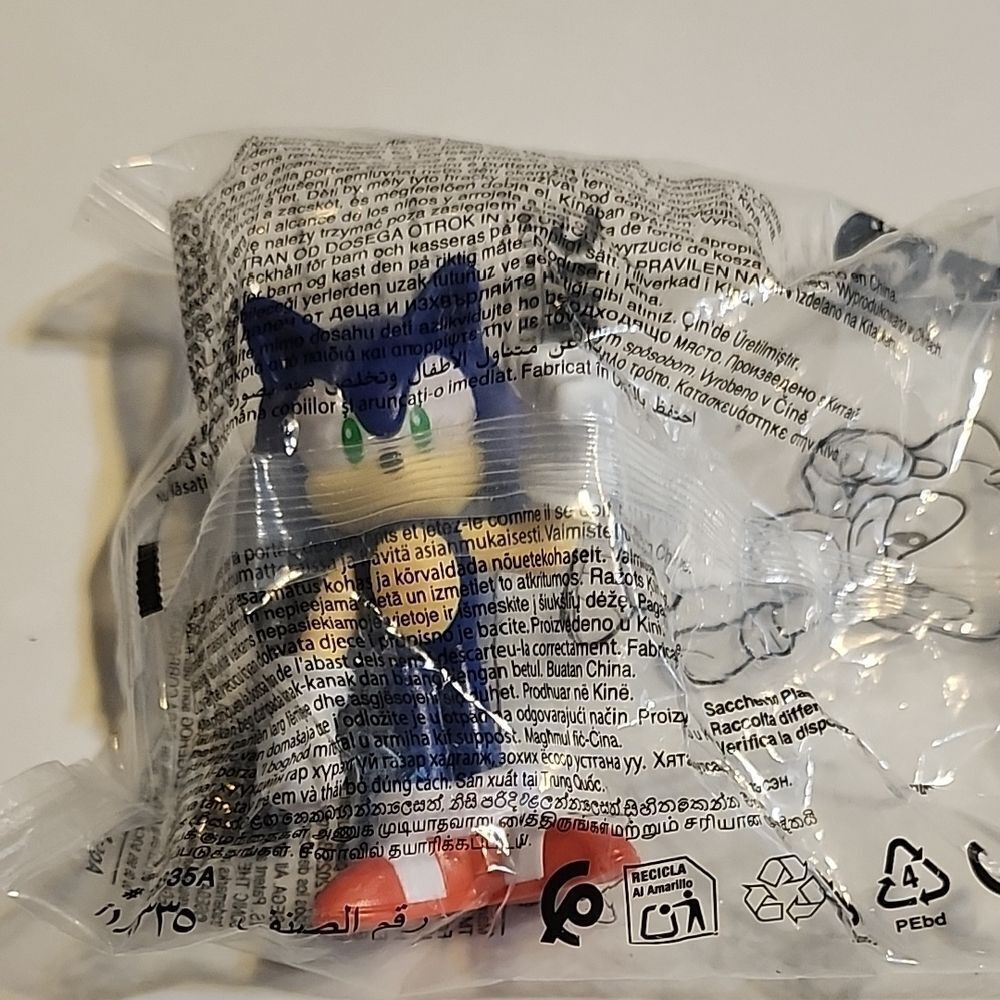Blue and Red Sonic the Hedgehog Toy